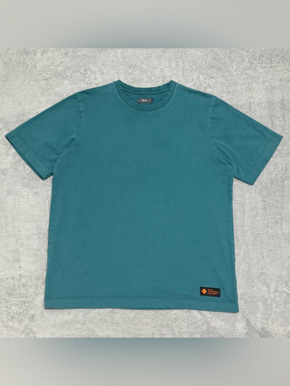 Rapha Trail T Shirt Mens M Cotton Green Short Sleeve Cycling Performance Outdoor